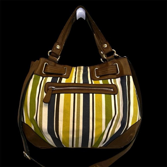 VINTAGE ETIENNE AIGNER CASSIDY CANVAS COLLECTION STYLE COLOR “MULT FABRIC FAMUL” - Picture 2 of 11